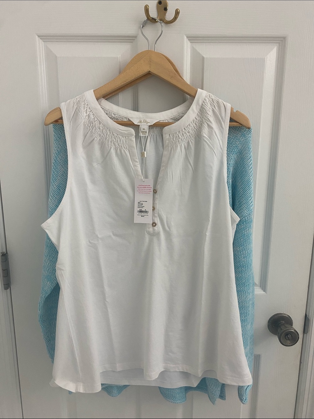 Lilly Pulitzer Resort White Essie Knit Top